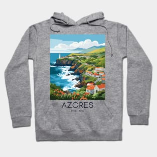 A Pop Art Travel Print of Azores - Portugal Hoodie